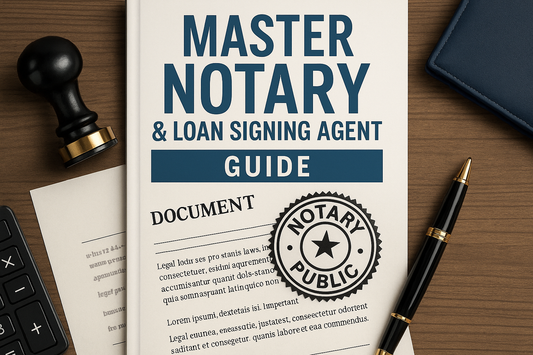 Master Notary & Loan Signing Agent Guide E-book Cover
